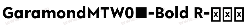 GaramondMTW04-Bold R字体转换